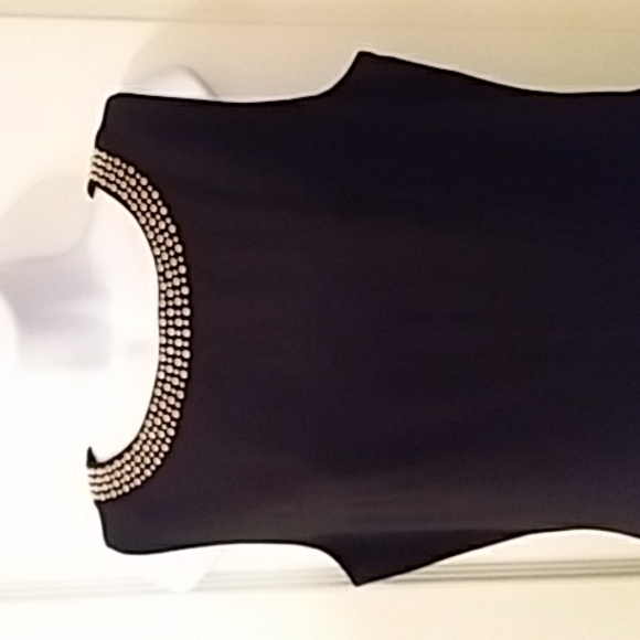 Karl lagerfeld size 8 black sleeveless dress - Picture 2 of 8